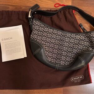 Coach Black Leather Bag